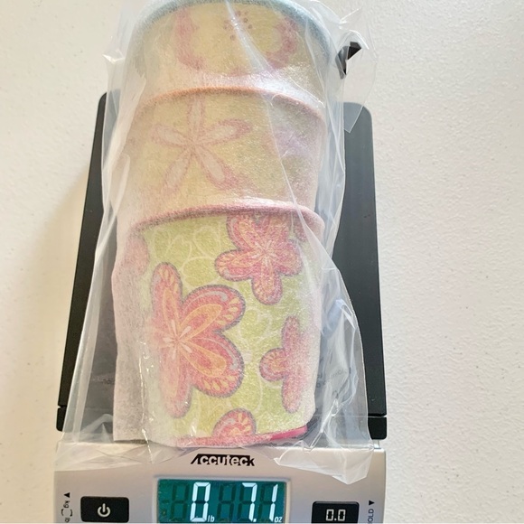 3 Small Spring Floral Tin Pail Bucket, [Blue, Pink & Orange] - Picture 10 of 10